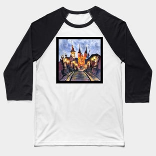 Watercolor sketch of Wurzburg Baseball T-Shirt